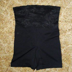 4/$20 | Body Beautiful Black Shapewear Short Mid Thigh with Lace